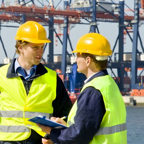 Checking Itinerary at Docks